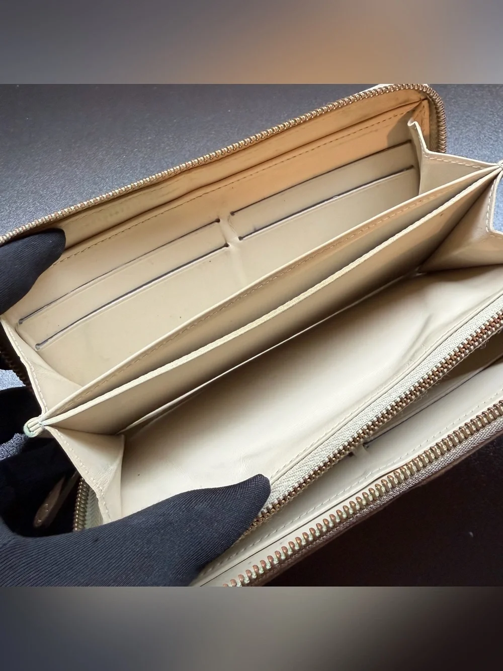 Louis Vuitton Yellow Vernis Zippy Continental Wallet